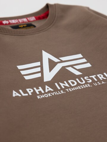 ALPHA INDUSTRIES Sweatshirt in Brown