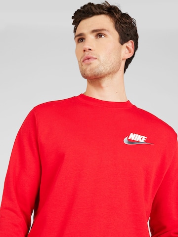 Bluză de molton de la Nike Sportswear pe roșu