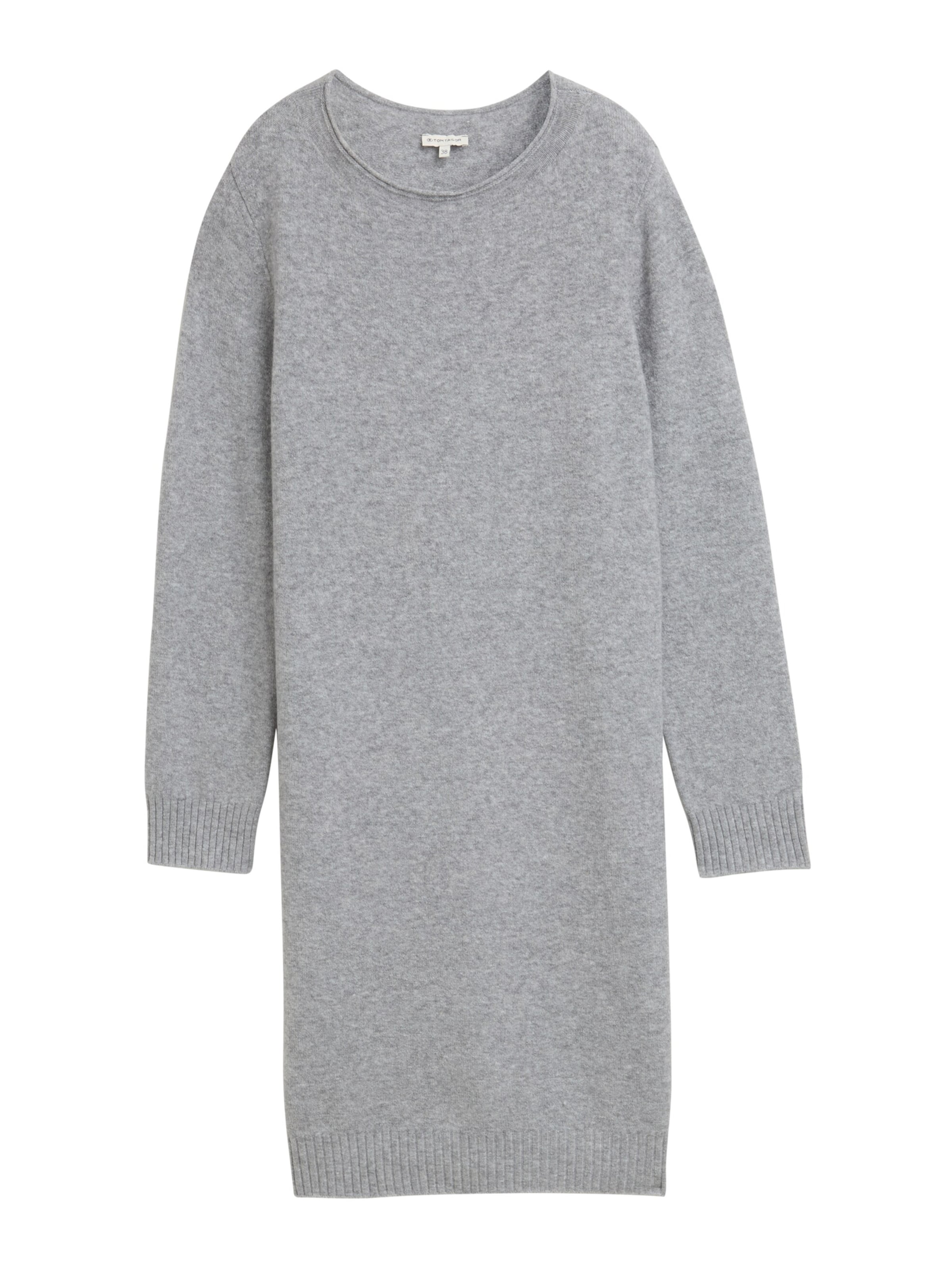 TOM TAILOR Knitted dress in Grey: front
