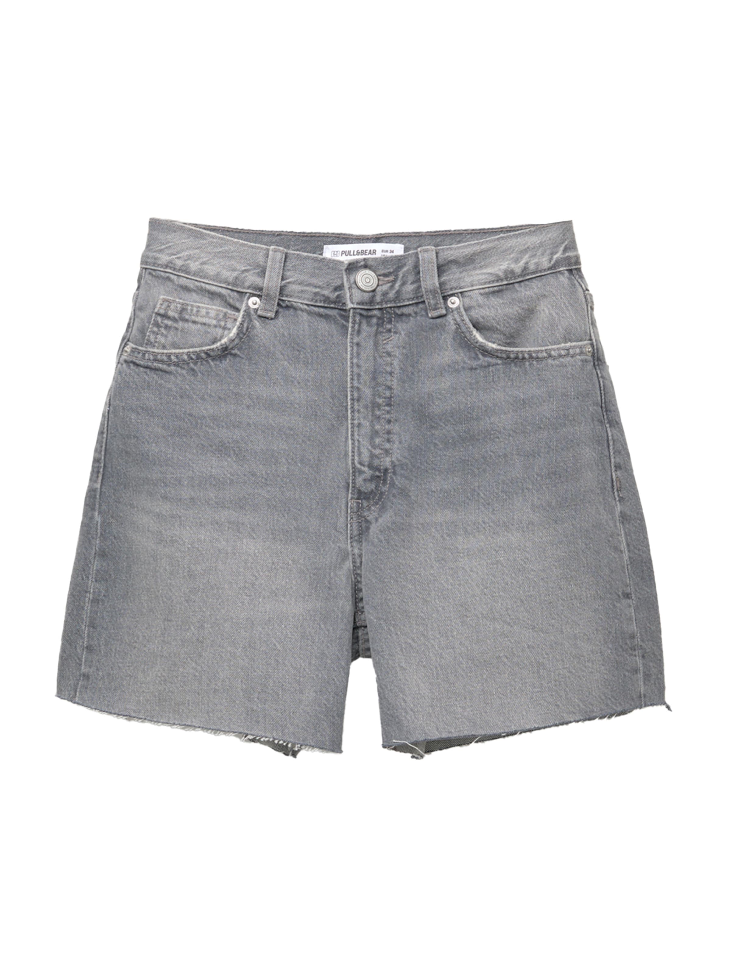 Pull&Bear Lużny krój Jeansy w kolorze szary: przód