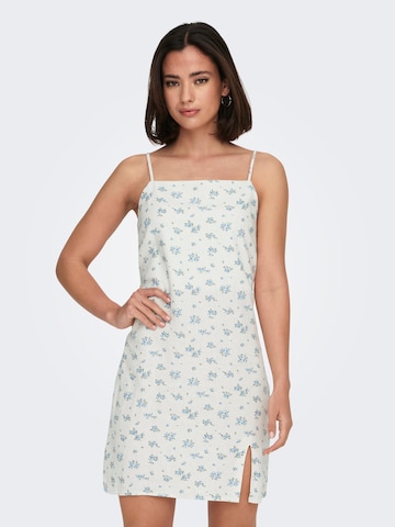 ONLY Letní šaty 'CARO' – bílá: přední strana