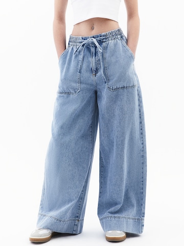 Wide leg Jeans di OXXO in blu: frontale