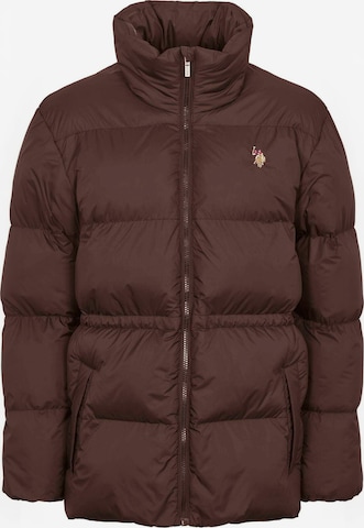 U.S. POLO ASSN. Winter jacket ' UWEdna ' in Braun: Vorderseite