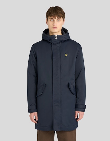 Lyle & Scott Mantel in Blau: Vorderseite