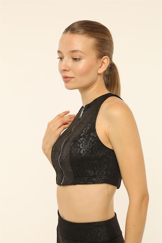 HOME STORE High neck Bra in Black