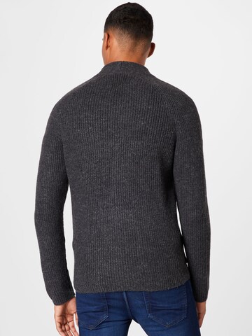 TOM TAILOR DENIM Knit Cardigan in Grey