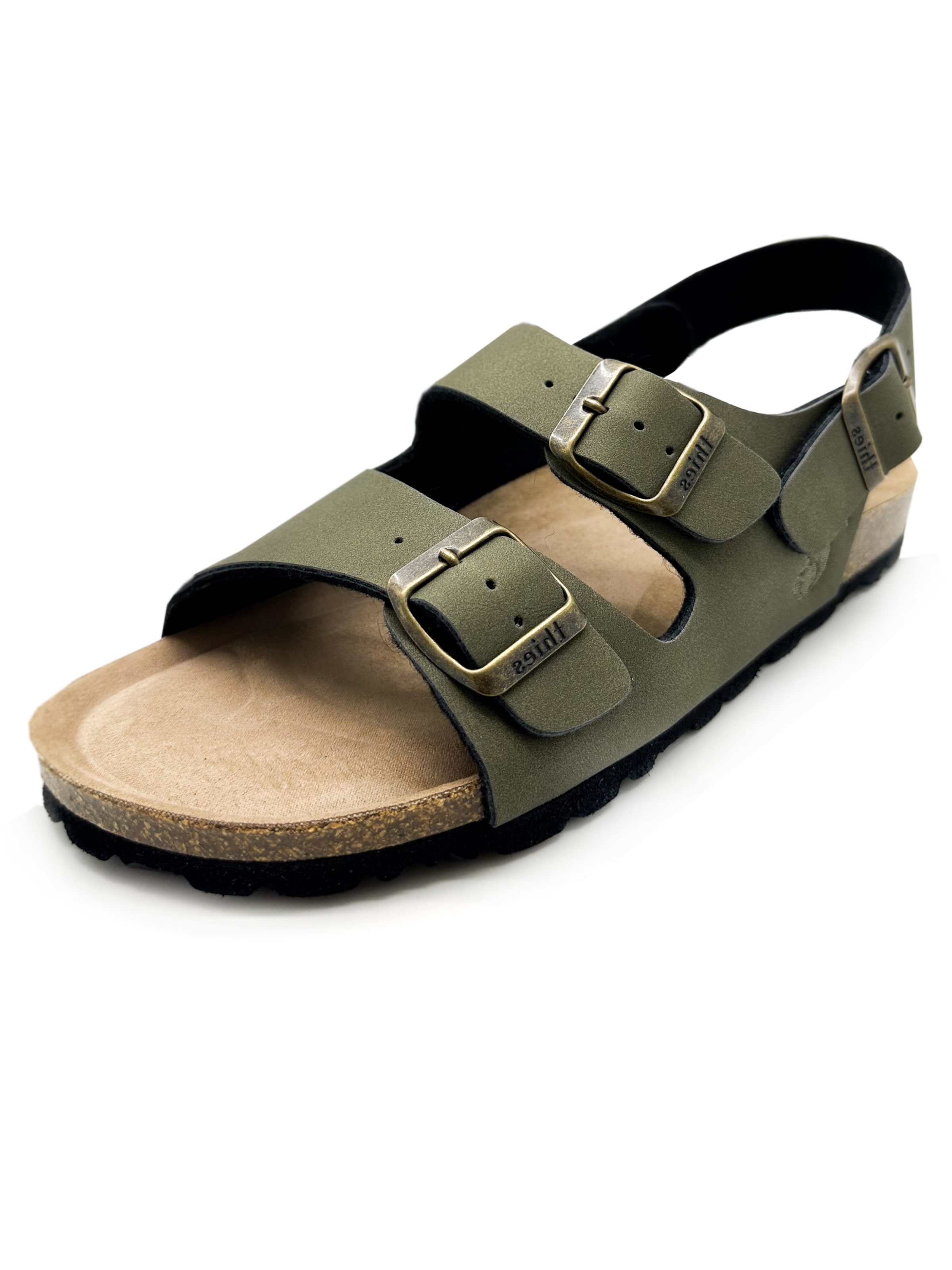 thies Sandals 'thies 1856 ® Eco Bio Backstrap Sandal' in Green: front