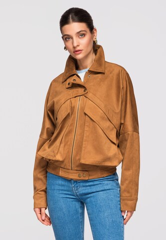 Veste mi-saison 'OW-JAFL-0122' Ombre en marron