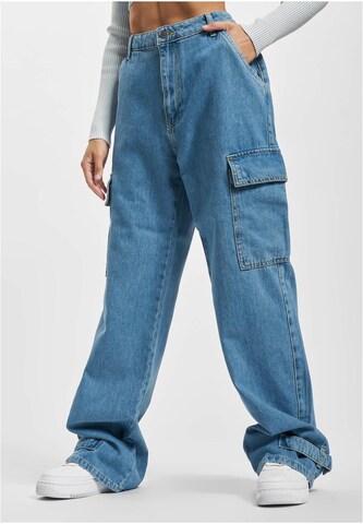 DEF Regular Cargo Jeans in Blue: front