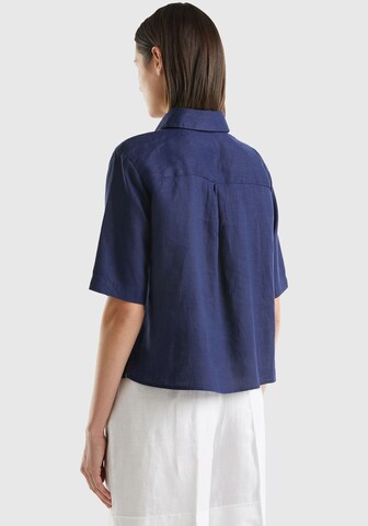 UNITED COLORS OF BENETTON Bluse in Blau