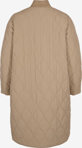 Zizzi Between-seasons coat 'TASLON' in Brown