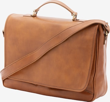 Porte-documents Viola Castellani en marron : devant