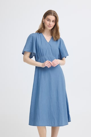 ICHI - Vestido 'IHBARCY ZABBY' em azul: frente