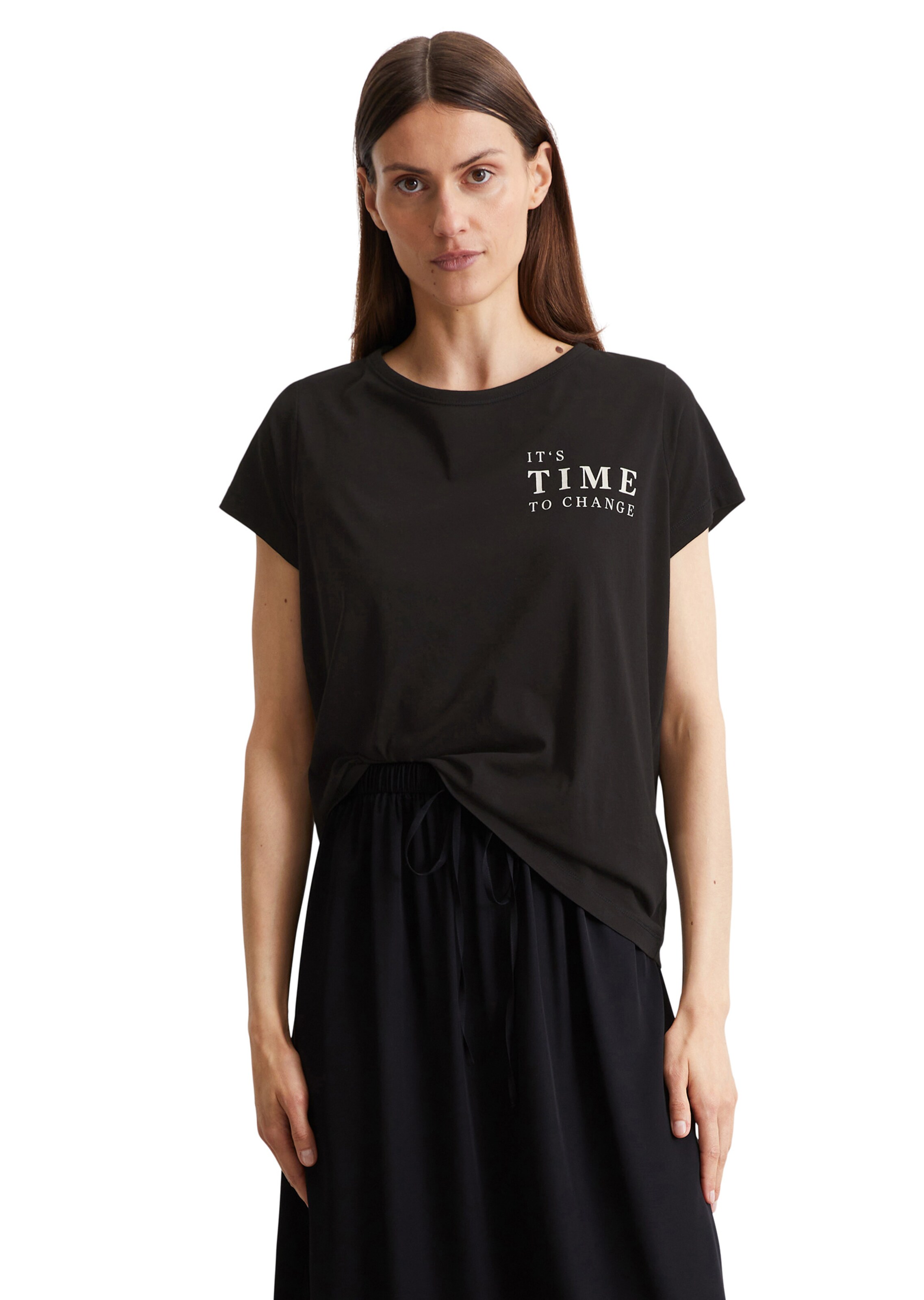 Marc O'Polo T-Shirt in Schwarz: Vorderseite