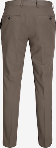 JACK & JONES Slim fit Pleated Pants 'Franco' in Brown