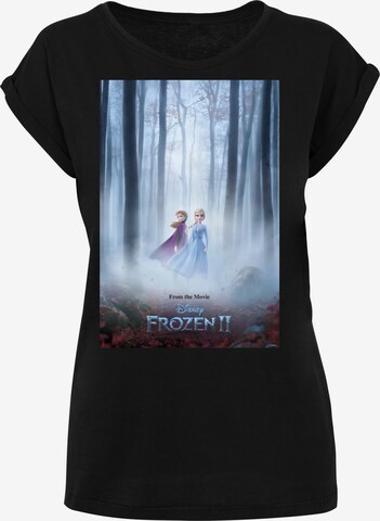 F4NT4STIC Shirt 'Disney Frozen 2 Movie Poster' in Zwart: voorkant