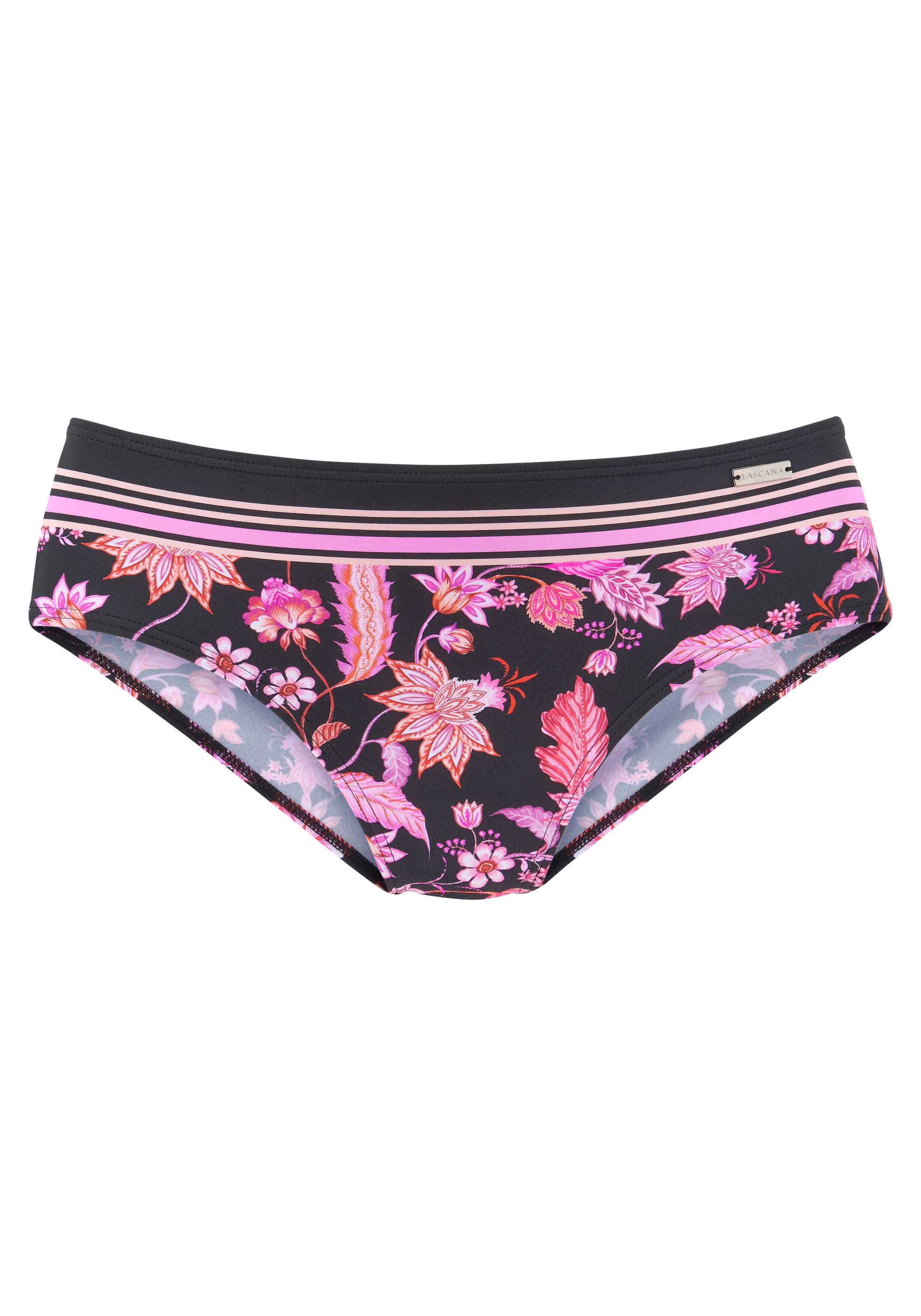 LASCANA Bikini Bottoms in Black: front