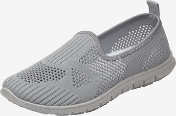 GIPANIS Classic Flats in Grey: front