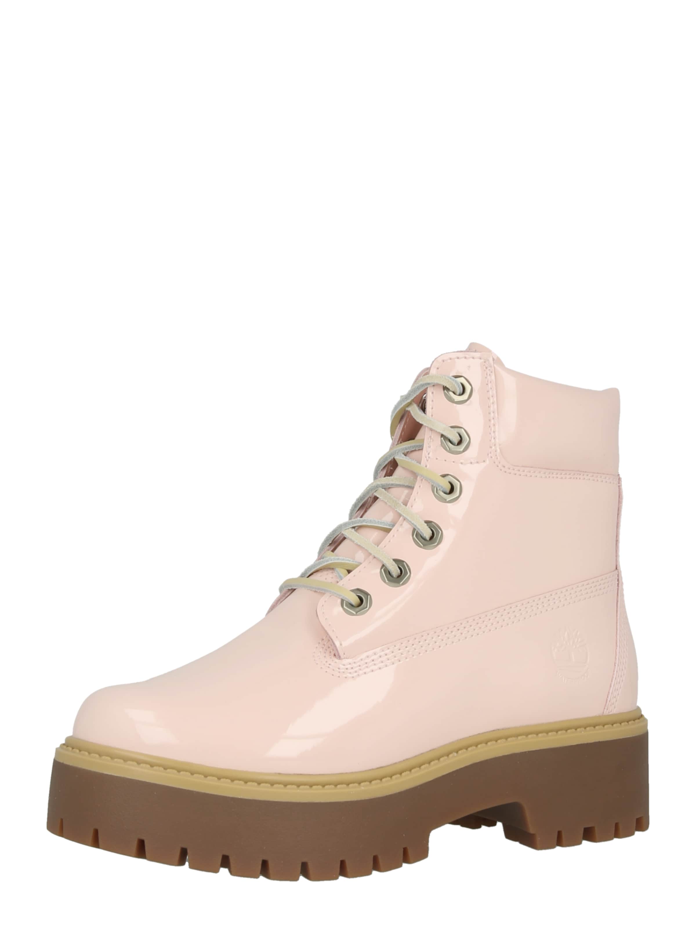 Ghete cu șireturi 'STONE STREET' de la TIMBERLAND pe roz: față