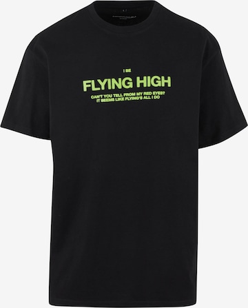 Maglietta 'I am flying' di Mister Tee in nero: frontale