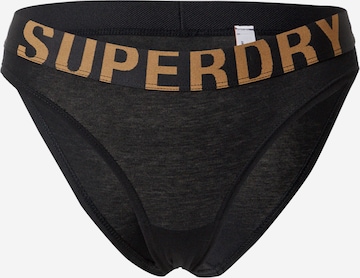 SuperdrySlip - crna boja: prednji dio