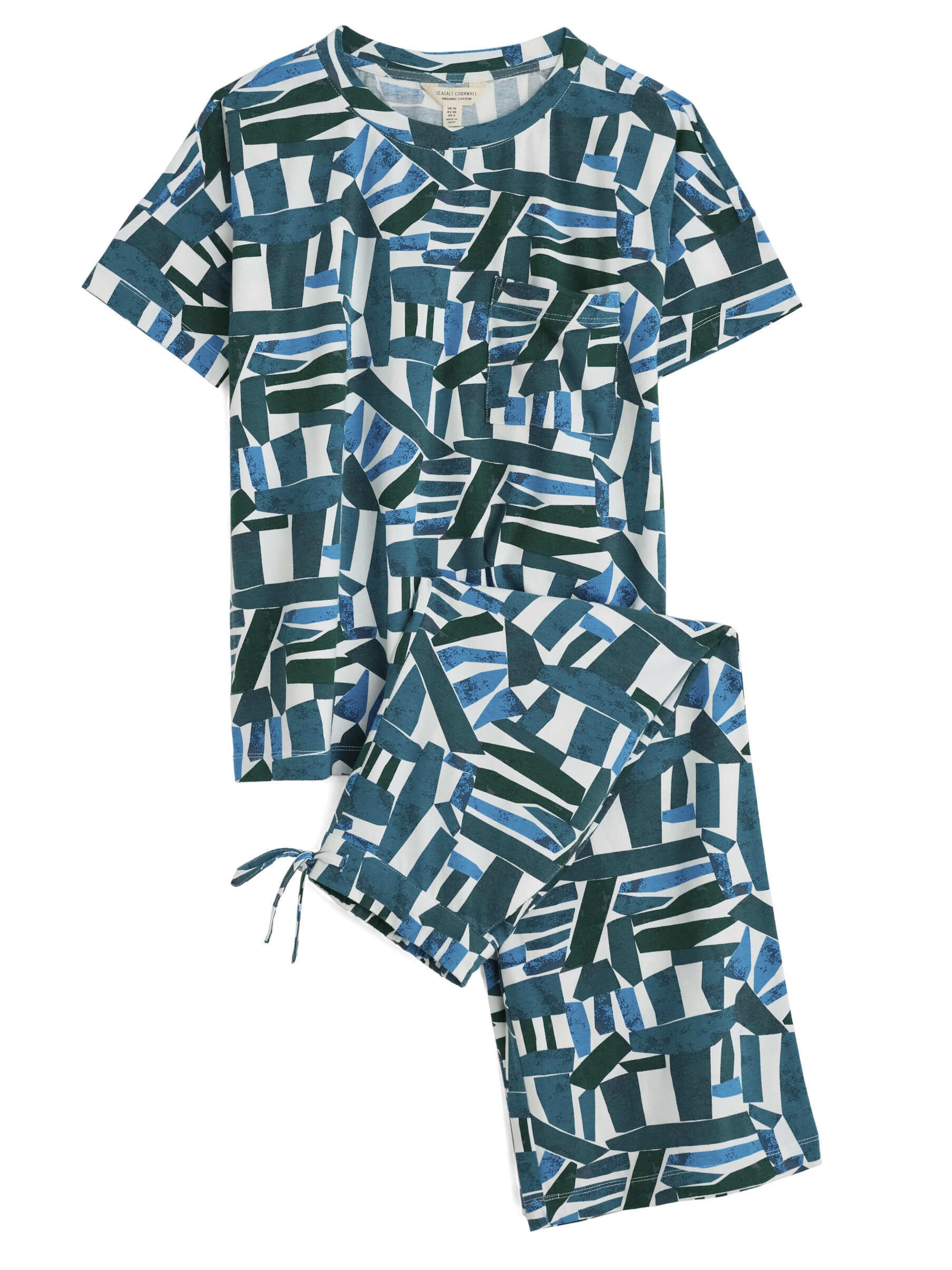 Seasalt Cornwall Pyjama 'Moonlight' in Blauw: voorkant