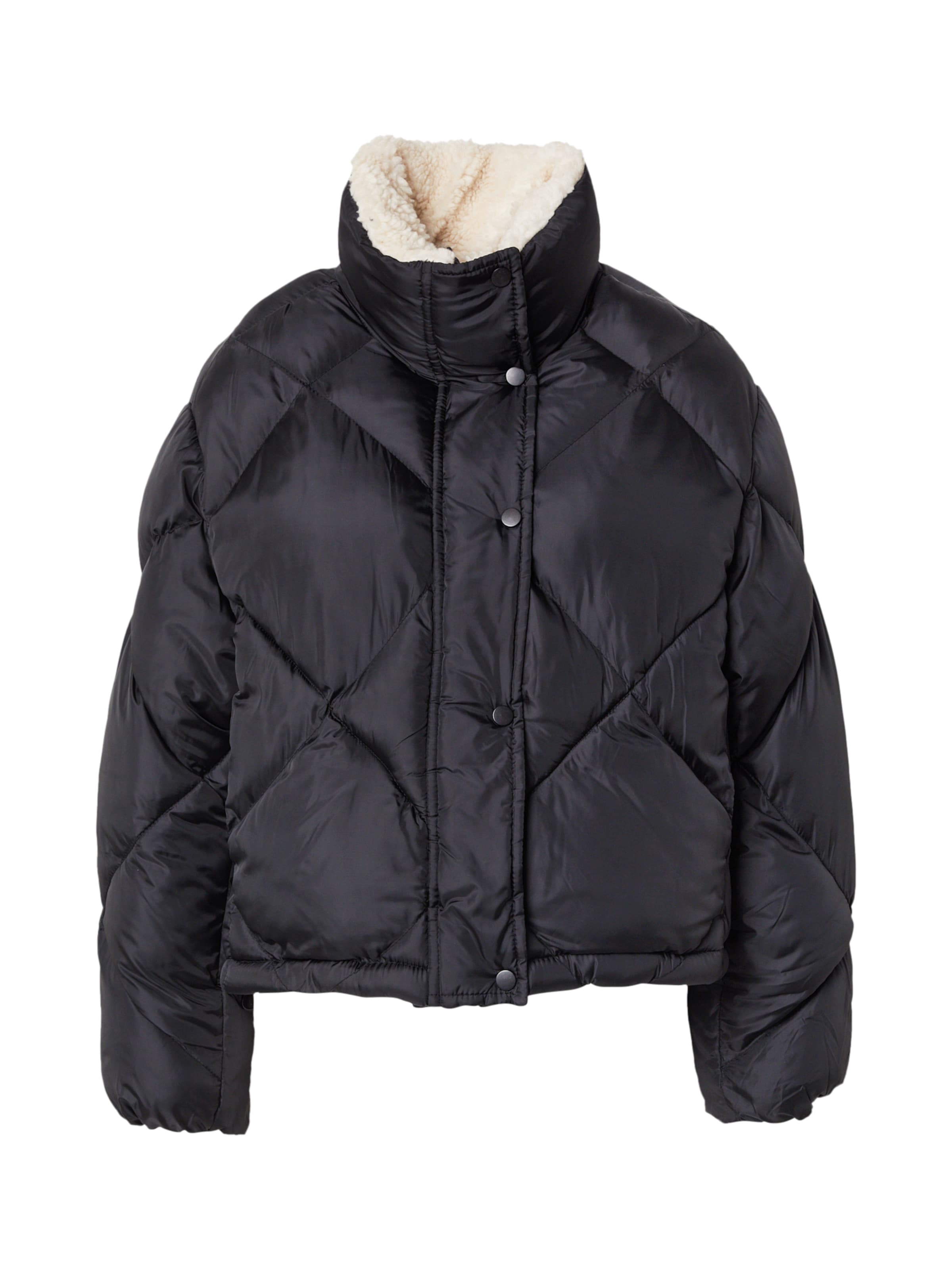 melns Trendyol Ziemas jaka: no priekšpuses