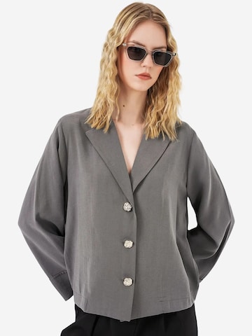 Blazer Bigdart en gris : devant