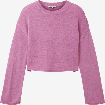 Pull-over TOM TAILOR DENIM en rose : devant