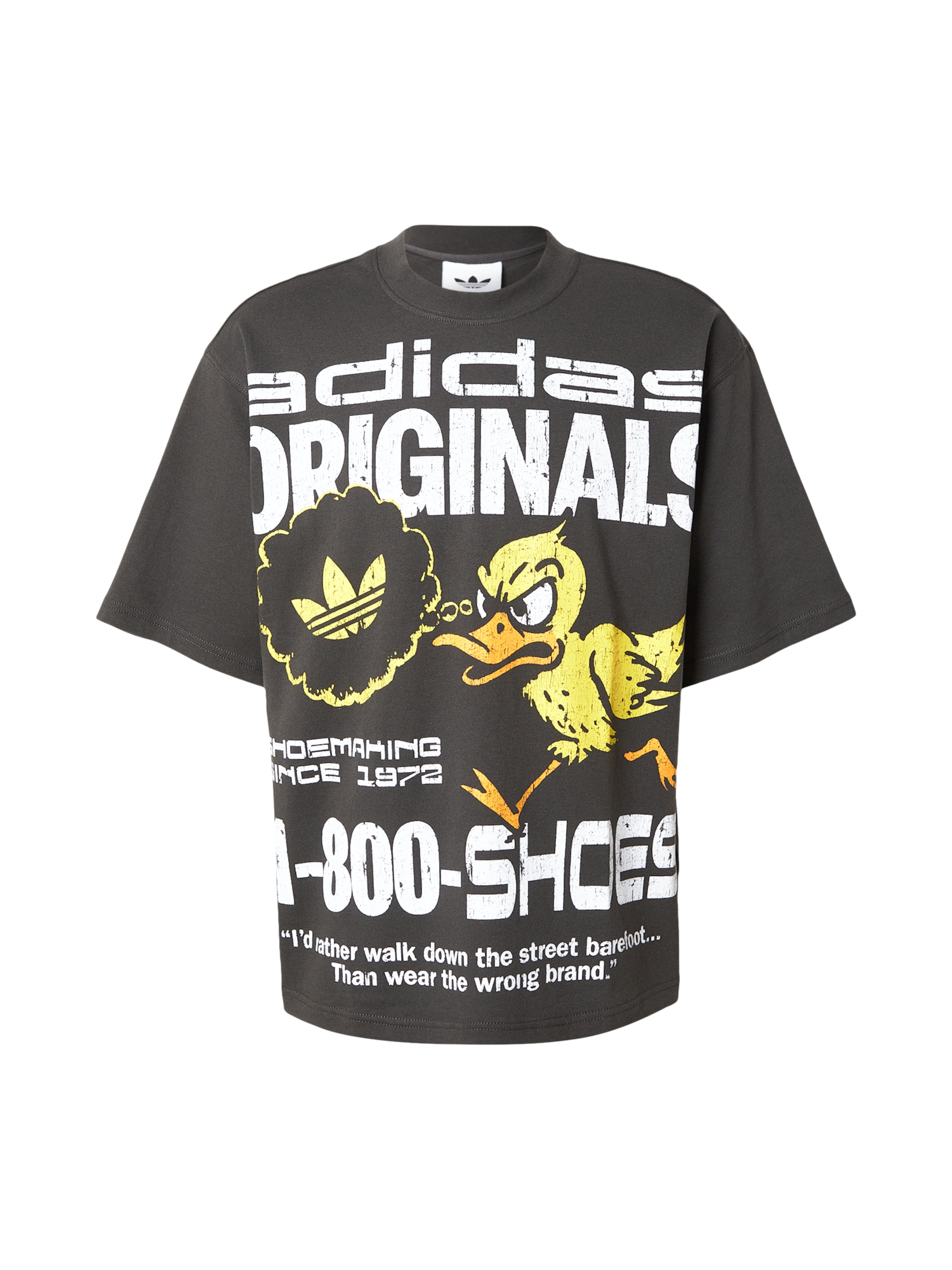 ADIDAS ORIGINALS Футболка 'DUCK' в Желтый / Оранжевый / Черный / Белый, Обзор товара
