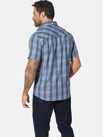 Jan Vanderstorm Comfort fit Overhemd 'Hagbur' in Blauw