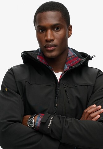 Superdry Between-season jacket 'Trekker' in Black: front