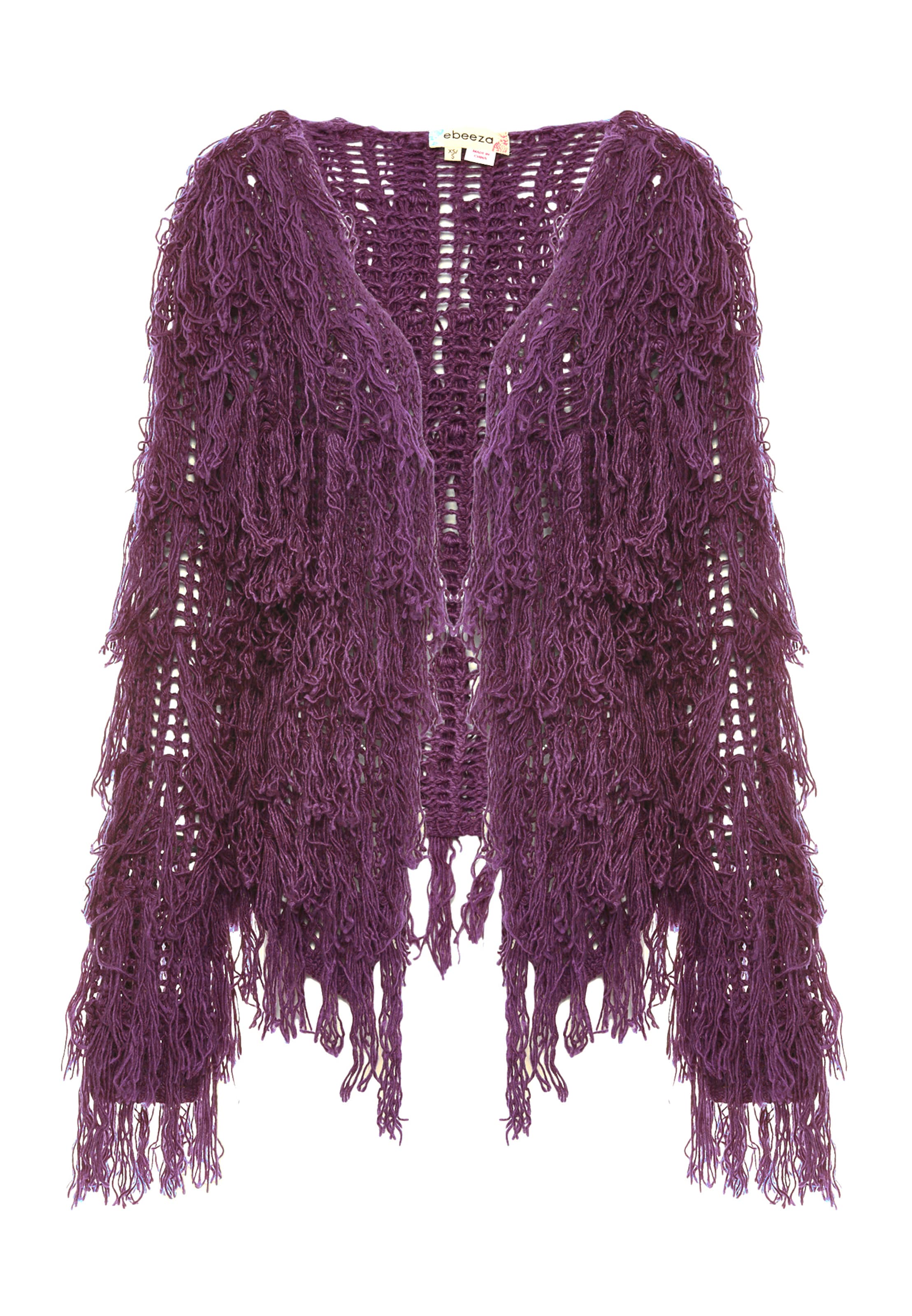 purpurinė ebeeza Kardiganas: priekis