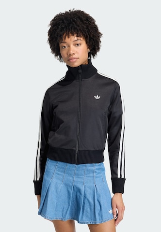 ADIDAS ORIGINALS Sweatvest 'Firebird' in Zwart: voorkant