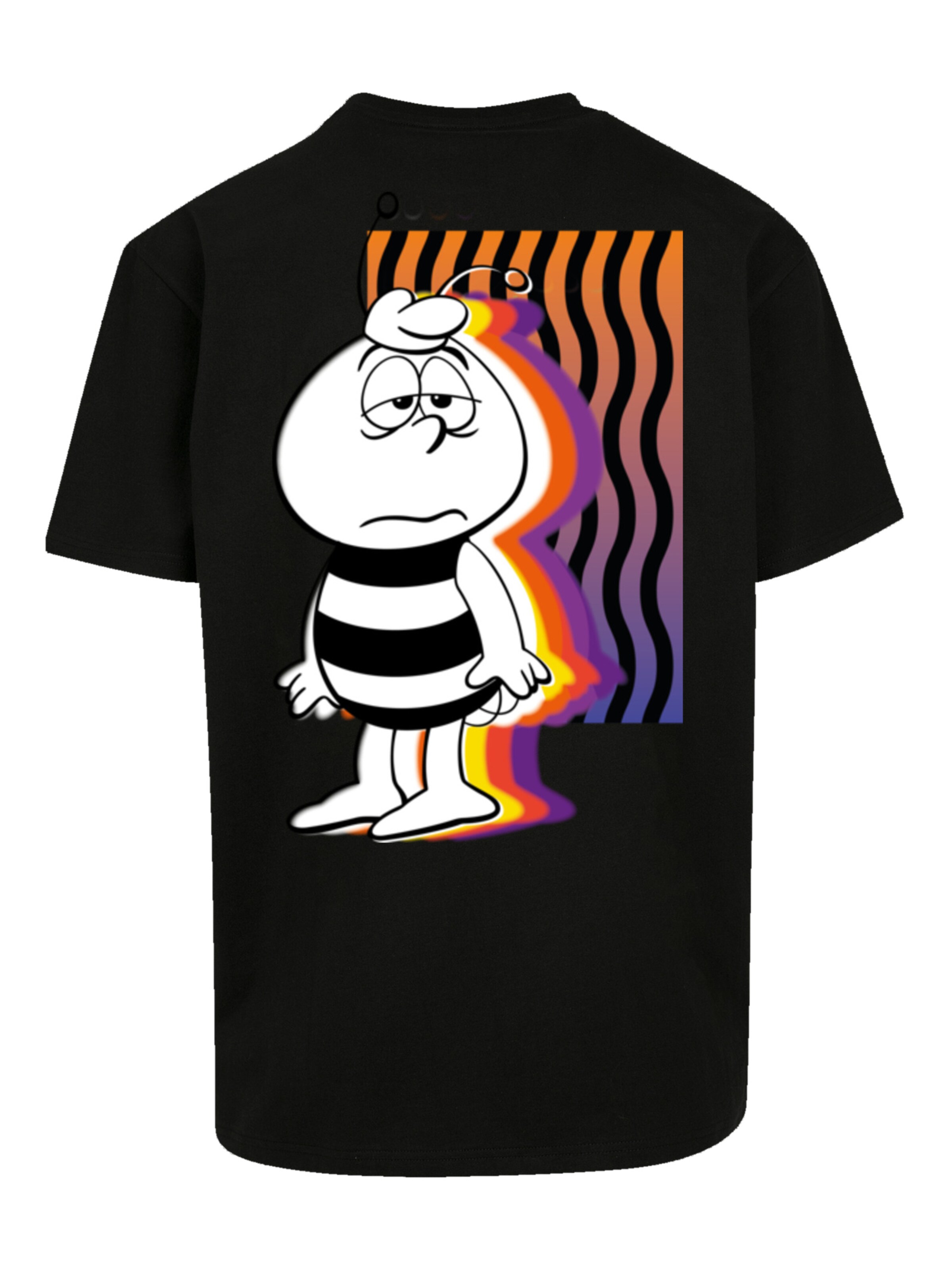 F4NT4STIC Shirt 'Die Biene Maja' in Zwart