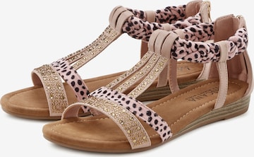 LASCANA Strap Sandals in Pink