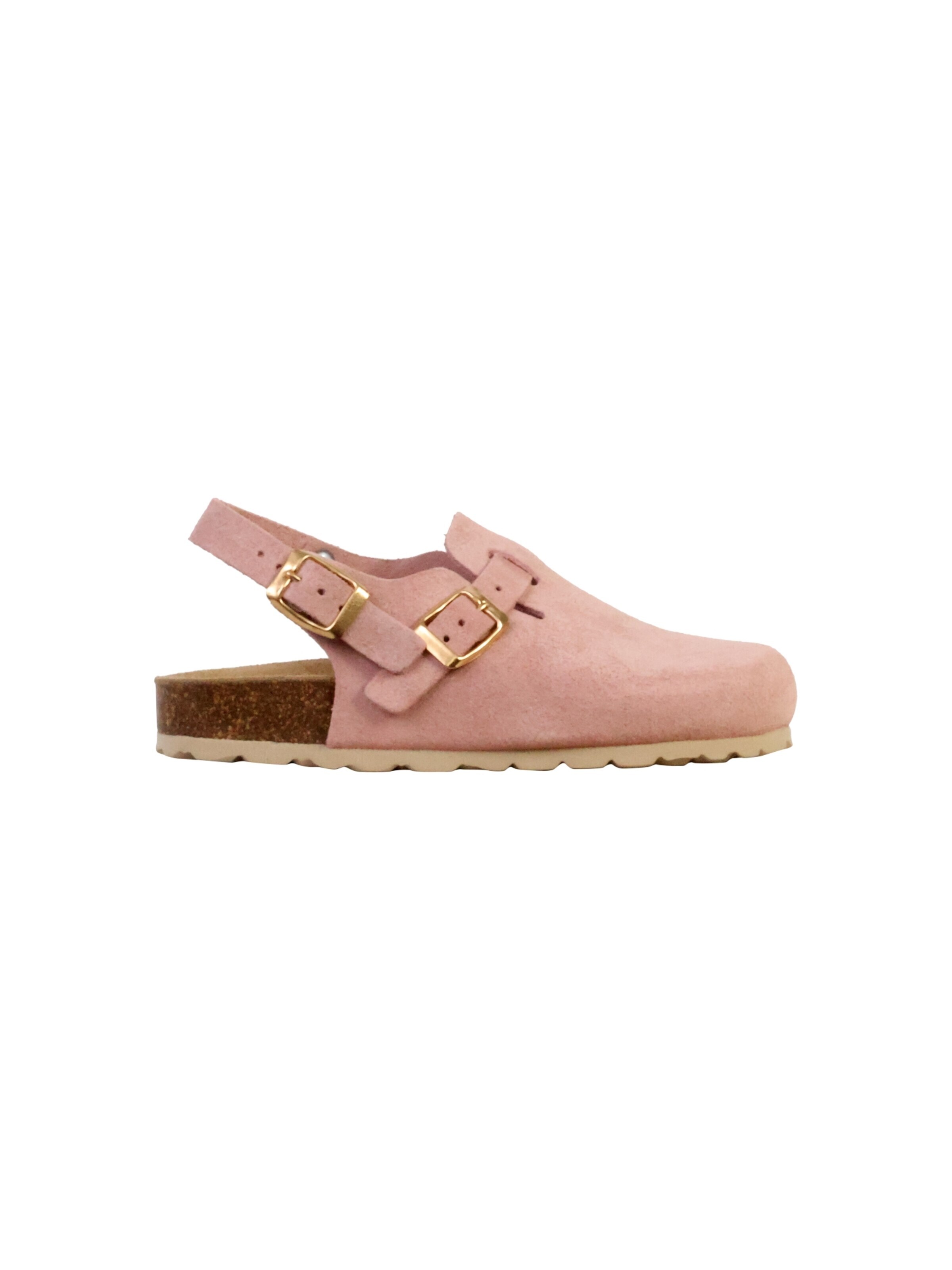 Pantoufle 'Kinder-Pantolette aus Leder Noga Boreali BS Edge' The Divine Factory en rose