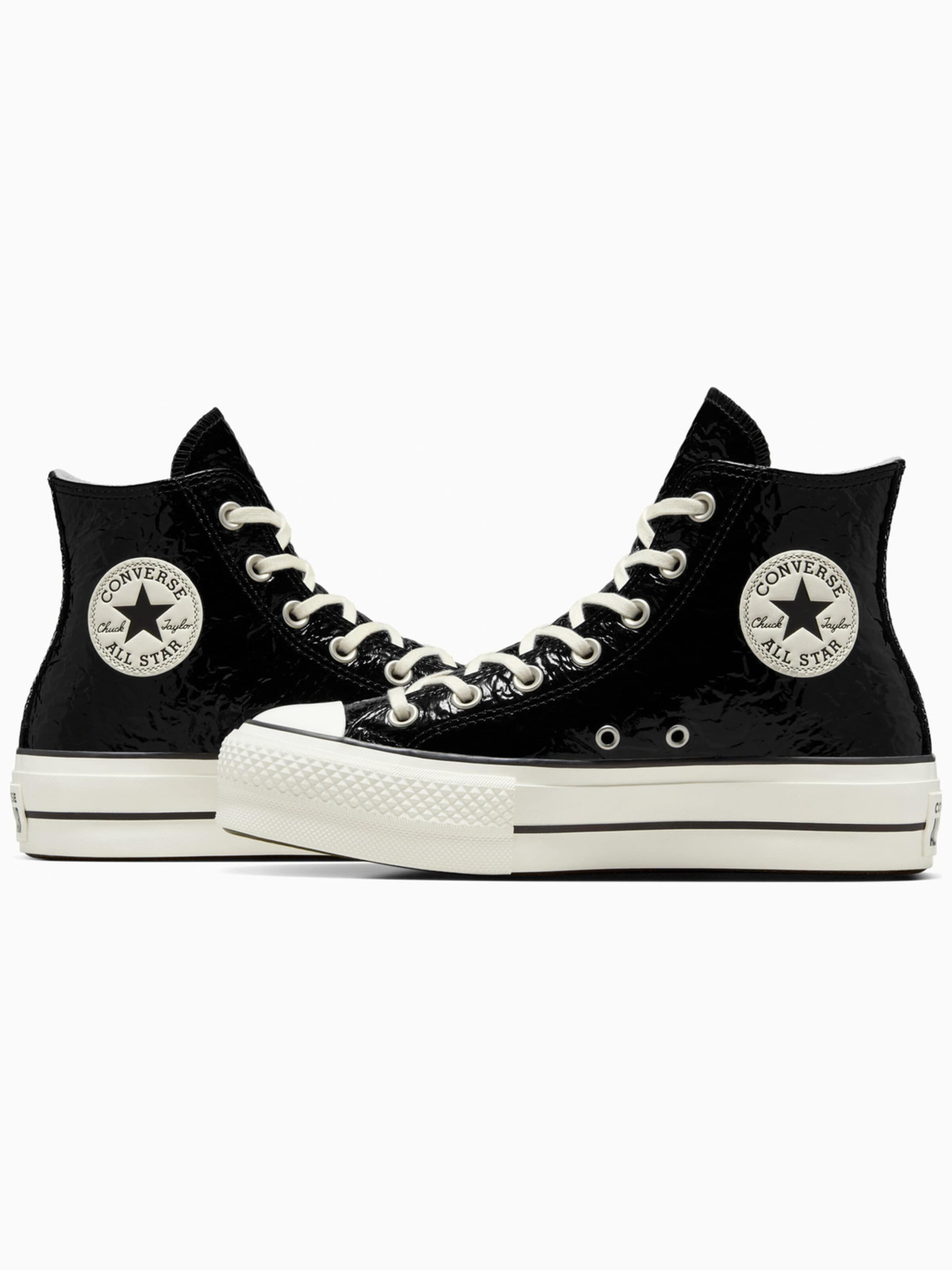 CONVERSE Sneakers hoog 'Chuck Taylor All Star Lift' in Zwart