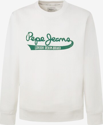 Sweat-shirt 'ROI' Pepe Jeans en blanc : devant