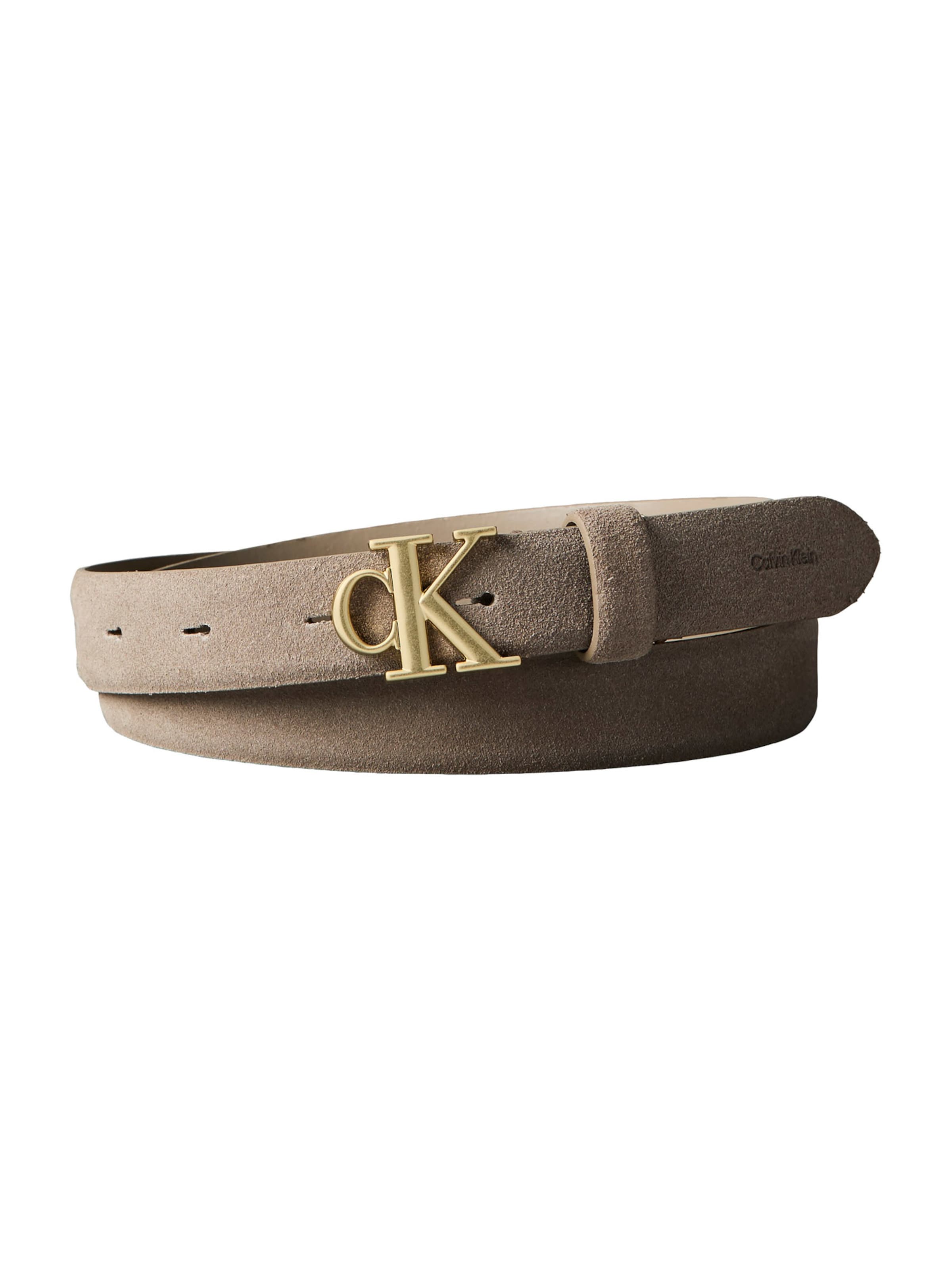 Ceinture Calvin Klein en marron : devant