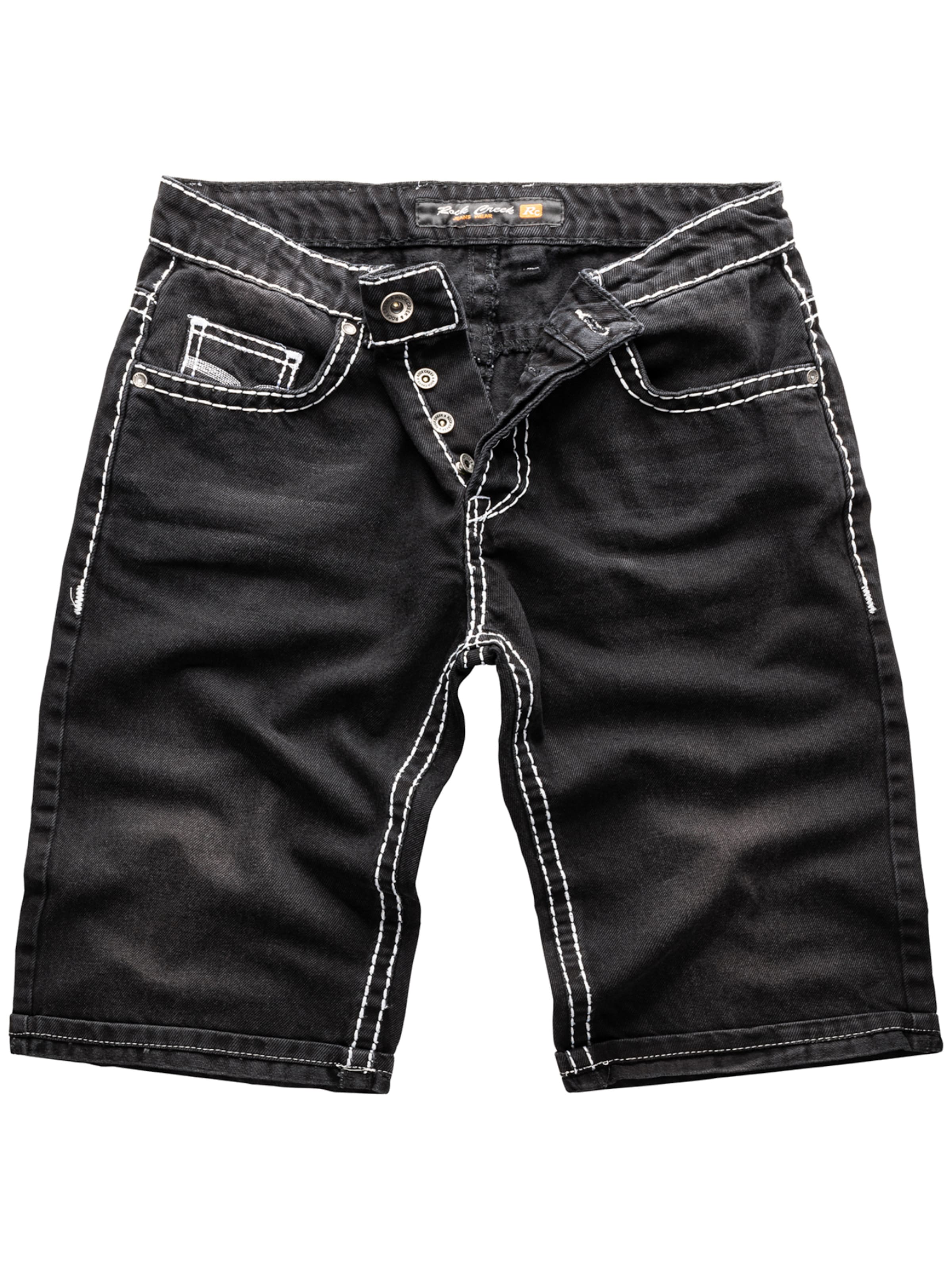 Rock Creek Regular Jeans in Black: front