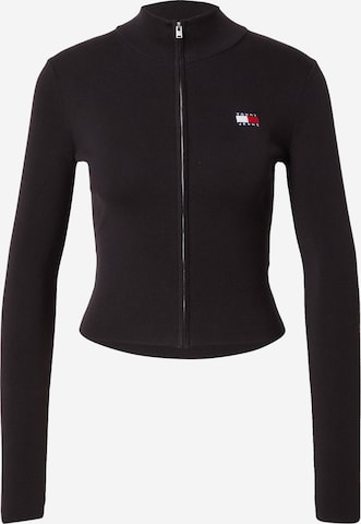 Tommy Jeans Вязаная кофта в Черный: спереди
