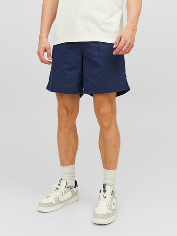 JACK & JONES Regular Trousers 'JEFF' in Blue: front