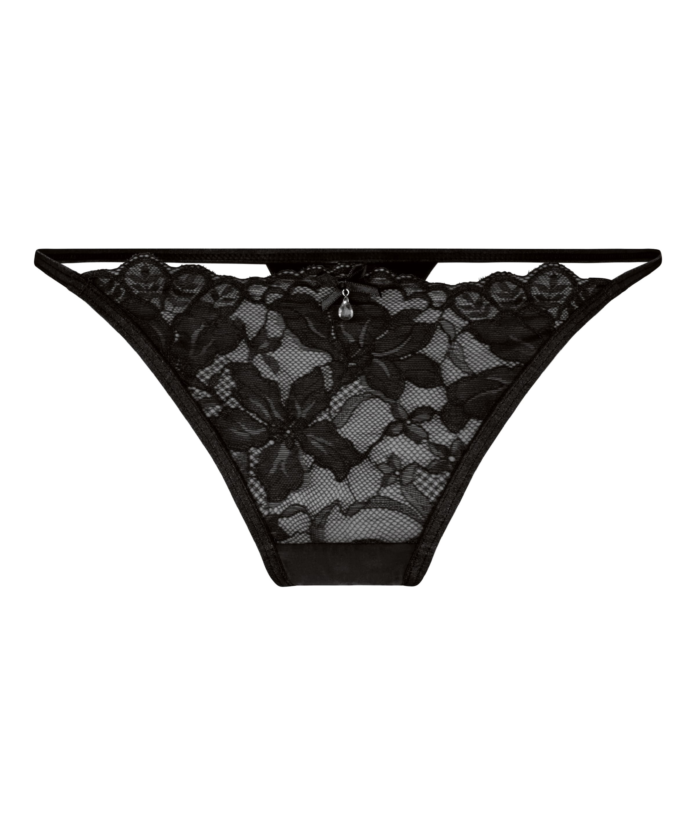 Hunkemöller String 'Viktoria' in Zwart: voorkant