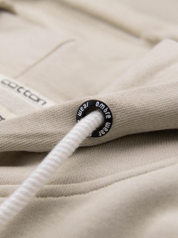 Sweat-shirt Ombre en beige