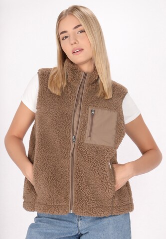 Schmuddelwedda Vest in Brown: front