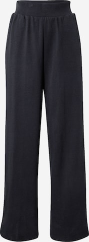 Wide leg Pantaloni de la Reebok pe negru: față