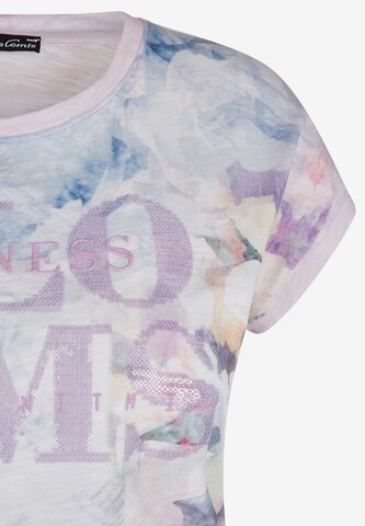 Lecomte T-Shirt 'Happiness' in Lila