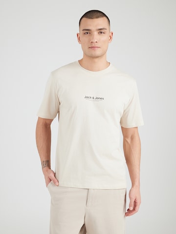 JACK & JONES Shirt 'JWHVESTERBRO' in Beige: front