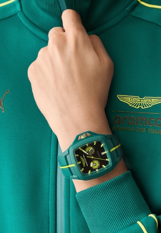 Aston Martin Analog watch ' FLK ' in Green: front